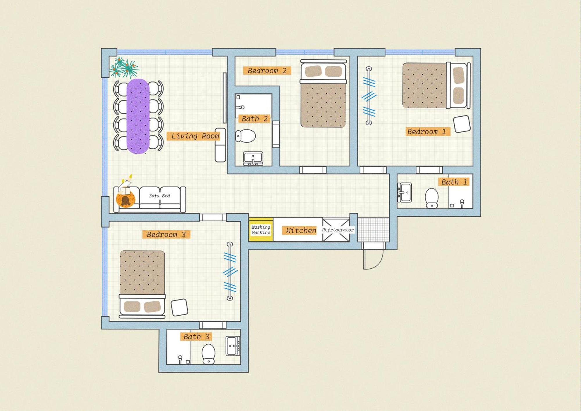 Hongik Univ Station Wave Family #2 Apartment *